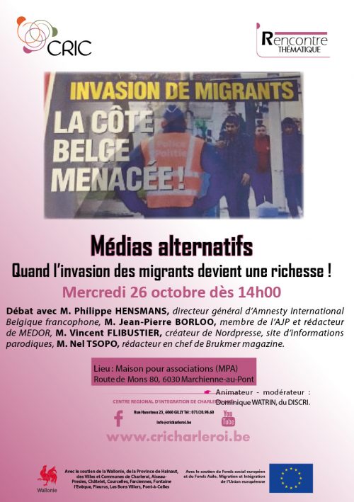 invasion-des-migrants conférence médias alternatifs cric